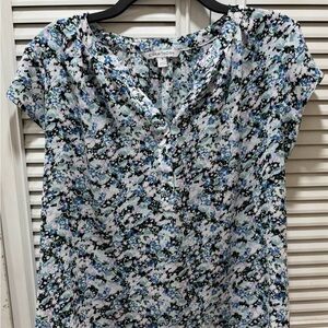 41 Hawthorn Blue Floral Blouse